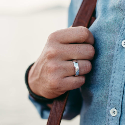 Sterling silver wedding ring