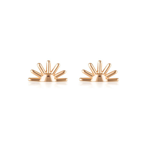 Sunrise rose gold Stud Earrings