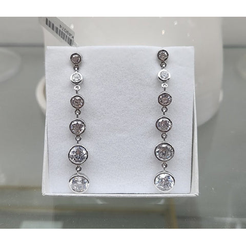 Sterling silver cubic zirconia earrings