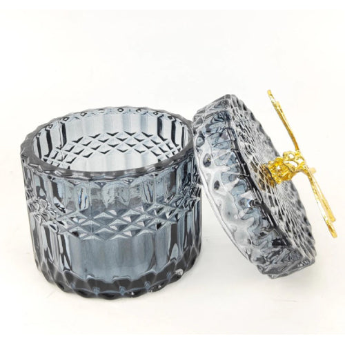 Tommy Steel glass canister