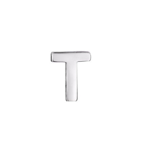 Micro letter earring