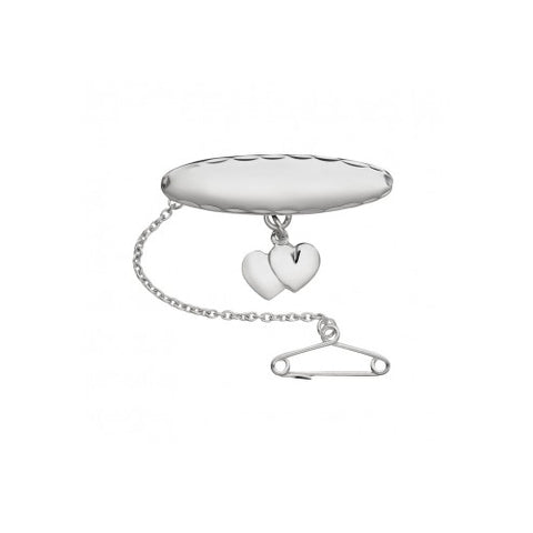 Sterling silver baby brooch