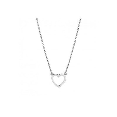 Silver heart necklace