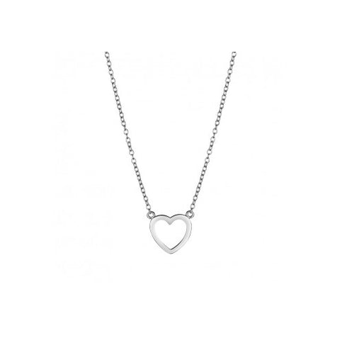 Silver heart necklace