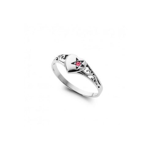 Sterling silver girls ring