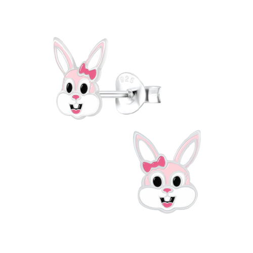 Sterling Silver Bunny Studs