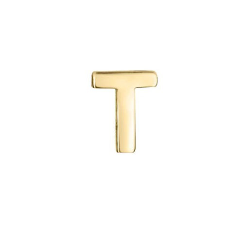 Micro letter earring