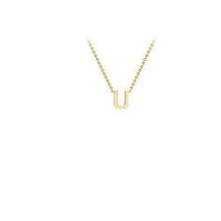 9ct gold inital necklace