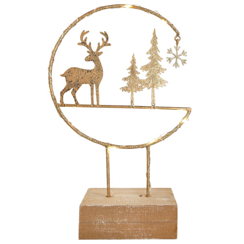 Reindeer Christmas decoration with light