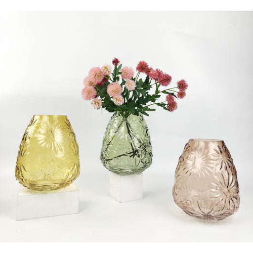 Tommy Floral Amber Vase