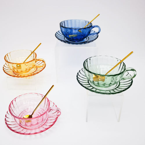 Glass Tea cup & saucer