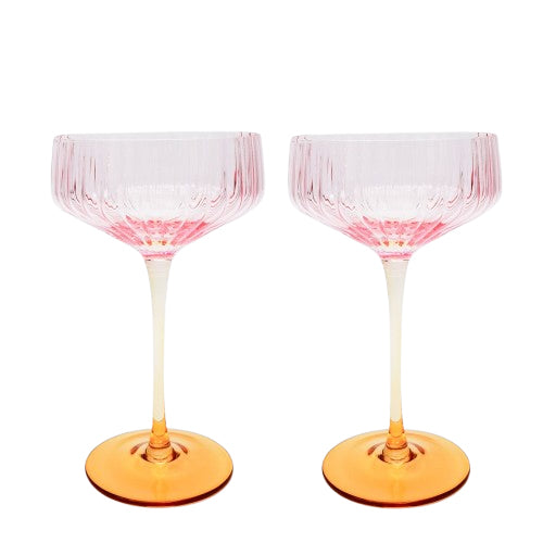 Ellie Ombre Cocktail Glasses