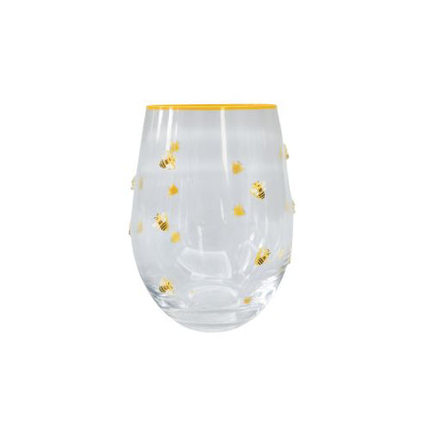 Bee Stemless Glass