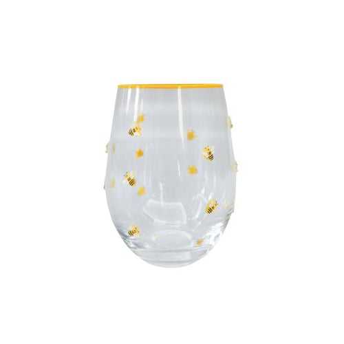 Bee Stemless Glass