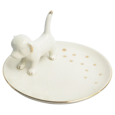 Ceramic Dog Trinket Dish