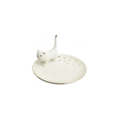 Ceramic Cat Trinket Dish
