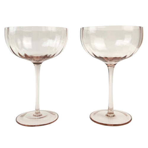 Purple Coupe Glass