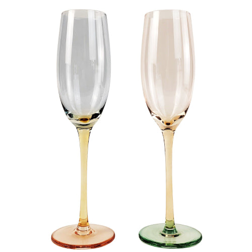 Bebe Ombre Champange Glass