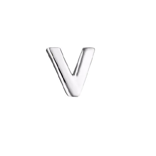 Micro letter earring
