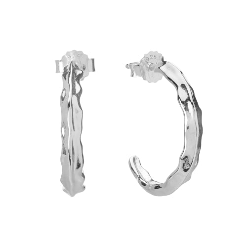 Vintage sterling silver hoops