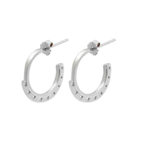 Silver vino hoops