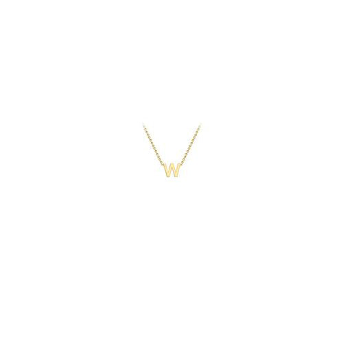 9ct gold inital necklace