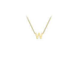 9ct gold inital necklace