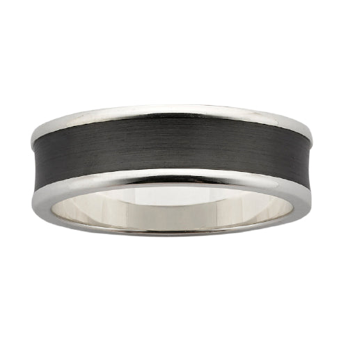 Gents Black Zircon Wedder