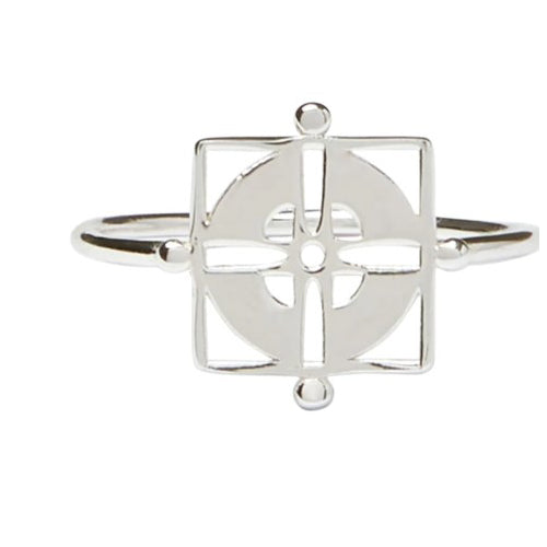 Sterling silver Willow ring