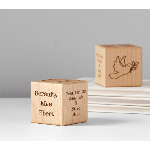 Engraved 7cm Pine Block