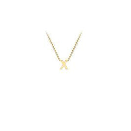 9ct gold inital necklace