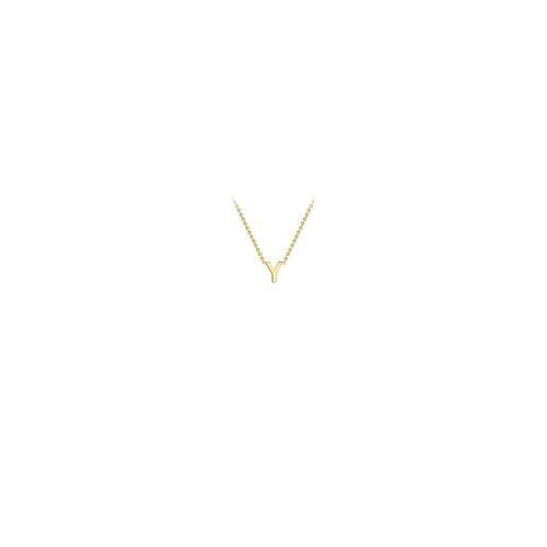 9ct gold inital necklace