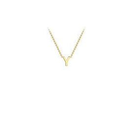 9ct gold inital necklace