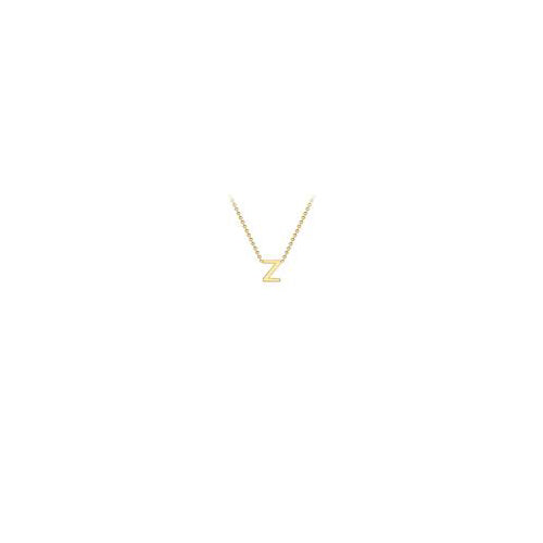 9ct gold inital necklace