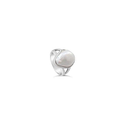 Sterling silver pearl ring