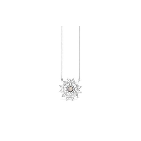 Rose Quartz Mandala Necklace