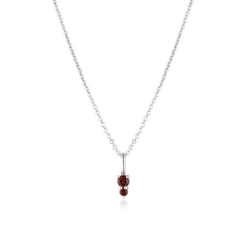 January birthstone necklace