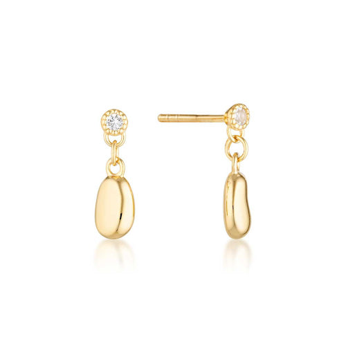 Alga white topaz earrings
