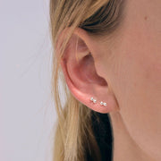 Twin stud earrings