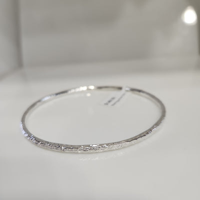 Sterling silver 3mm bangle