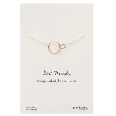 Sterling Silver best friends necklace