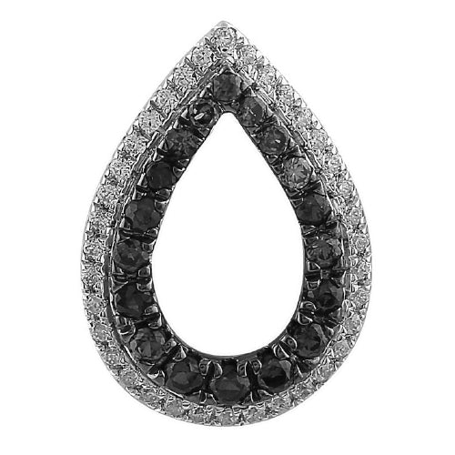 9ct Black & White Diamond pendant