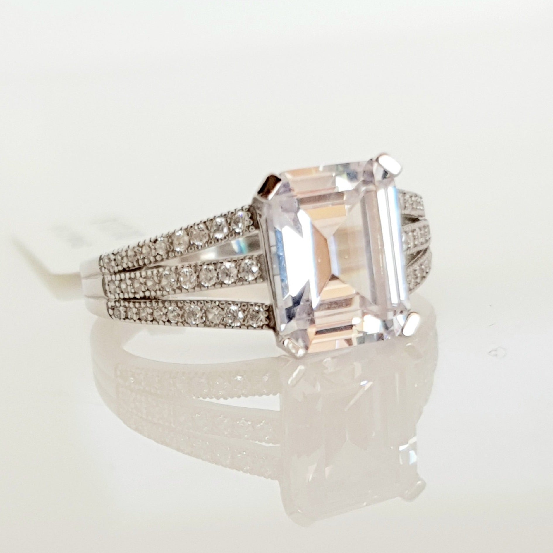 Sterling silver CZ ring