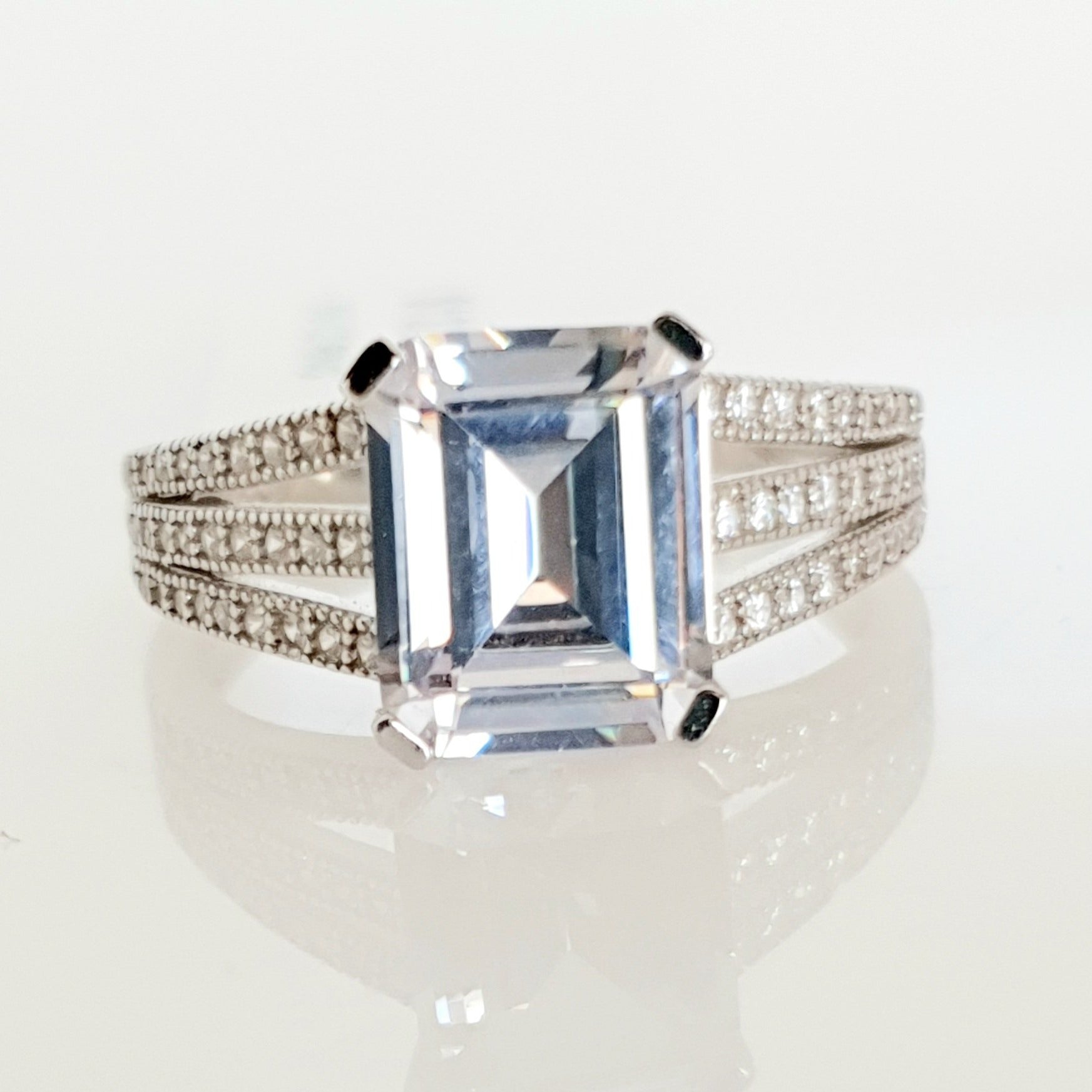 Sterling silver CZ ring