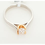18ct white & Rose gold Diamond ring