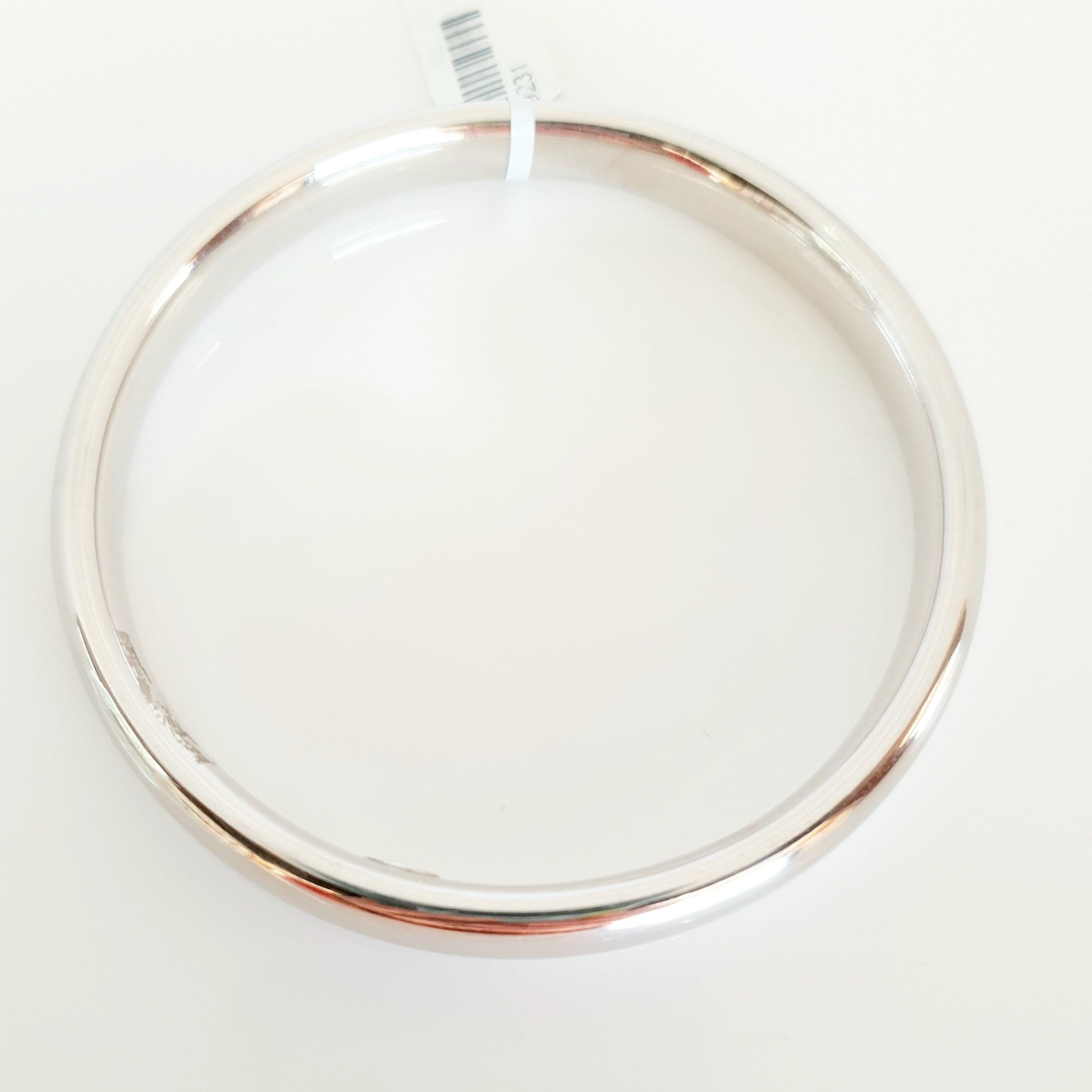 Sterling silver half round bangles