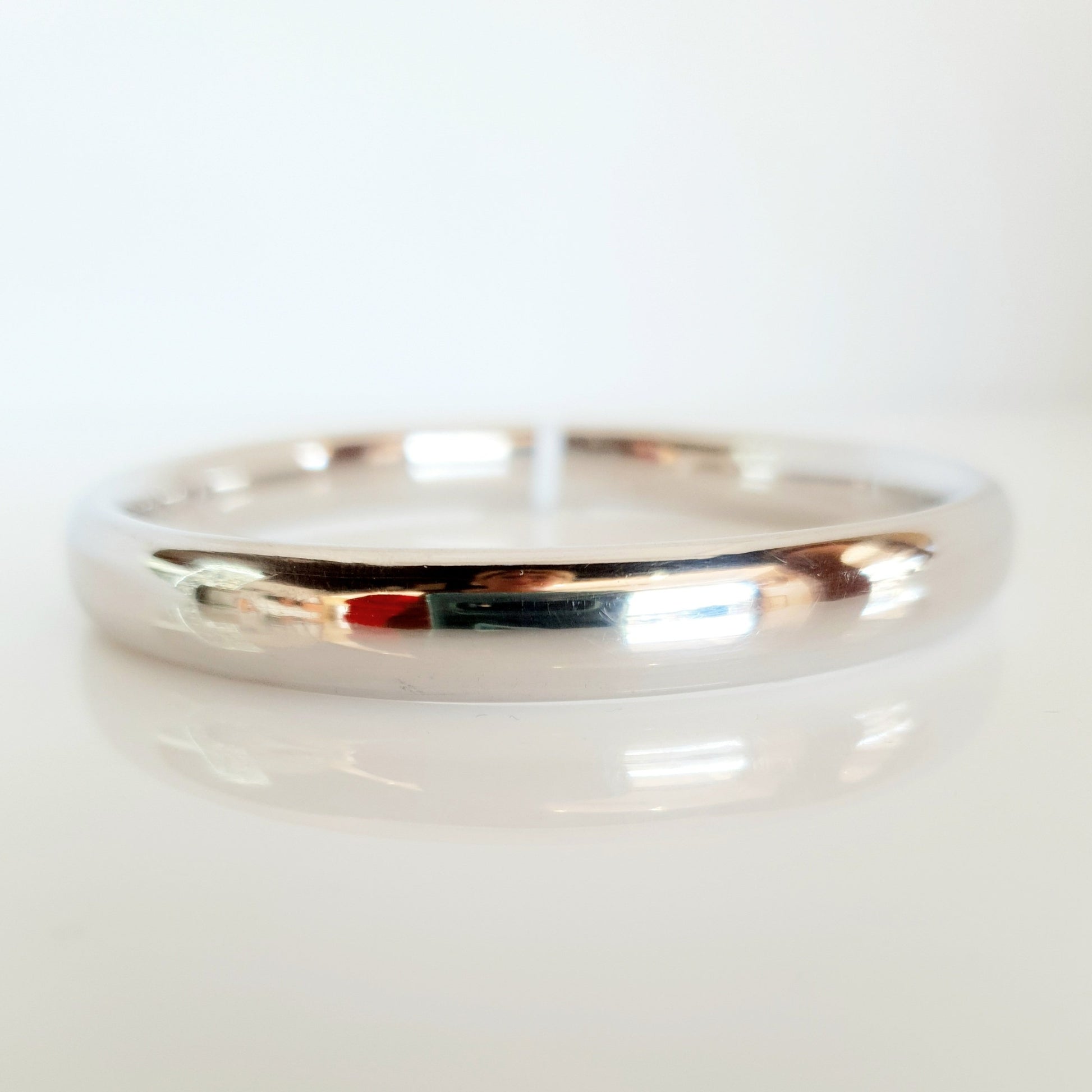 Sterling silver half round bangles