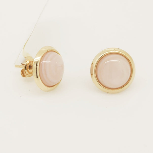 14ct pink Mother of Pearl studs