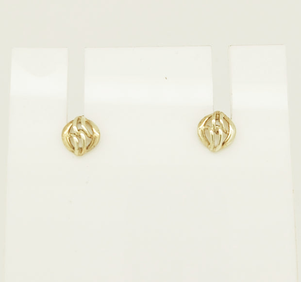 9ct gold fancy stud earrings