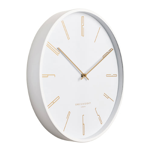 Maya 30cm white wall clock